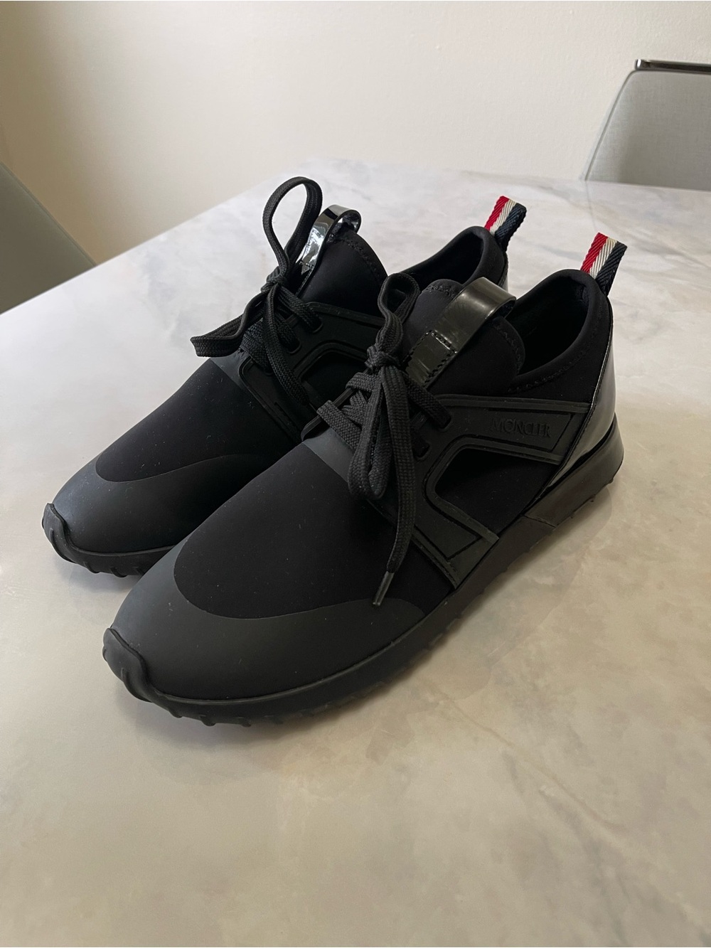 Moncler Emilia Women's Black Athletic Lace-Up Sneakers